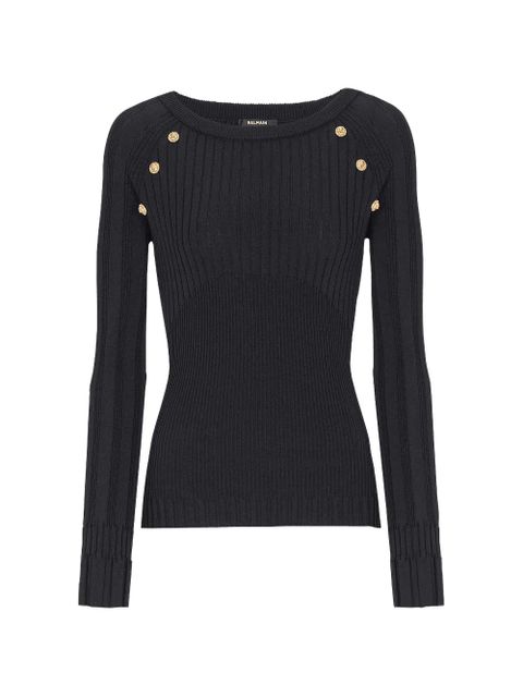 Balmain three-buttons sweater - Black - zdjęcie produktu nr 1