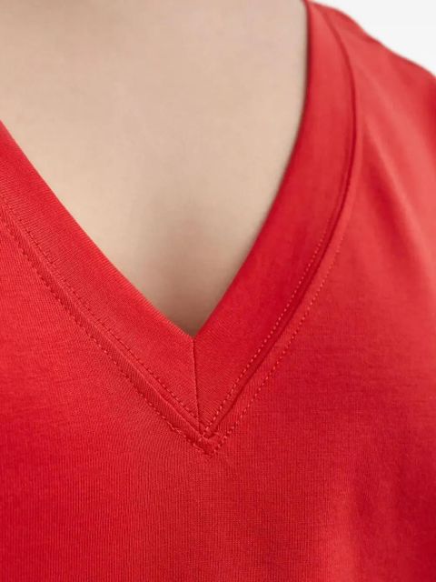 LouLou de Saison Faaa V-neck short-sleeve T-shirt - Red