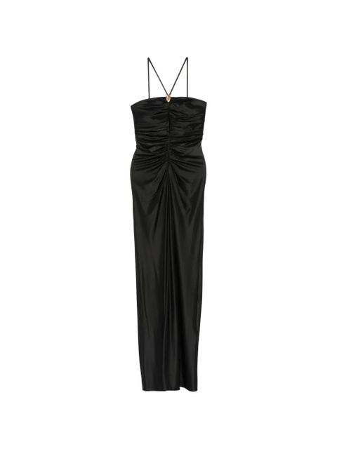 Max Mara Oggetti ruched square-neck maxi dress - Black - zdjęcie produktu nr 1
