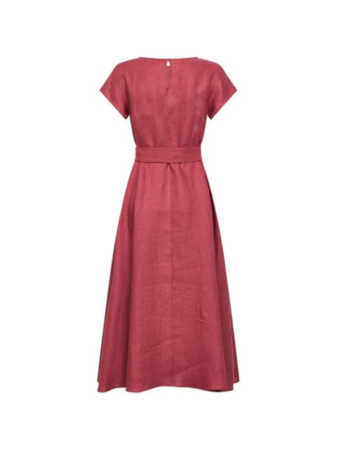 Weekend Max Mara cap-sleeve belted midi dress - Red - zdjęcie produktu nr 2