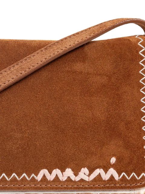 Marni suede cross bag - Brown - zdjęcie produktu nr 2