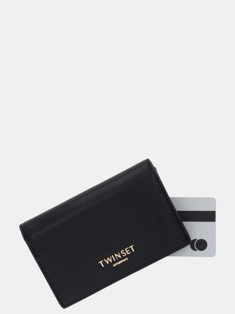 Twinset portfel damski kolor czarny 252TL8013