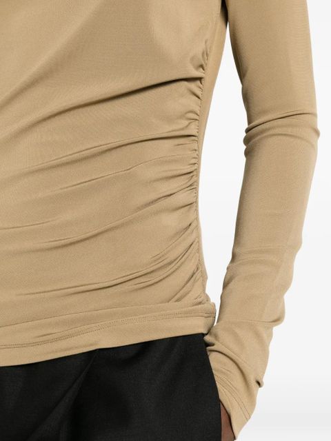 Max Mara Gomma ruched top - Neutrals