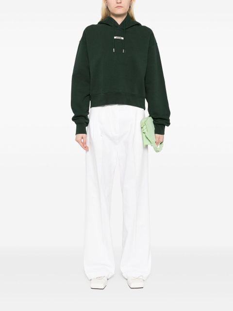 Jacquemus logo hoodie - Green - zdjęcie produktu nr 2