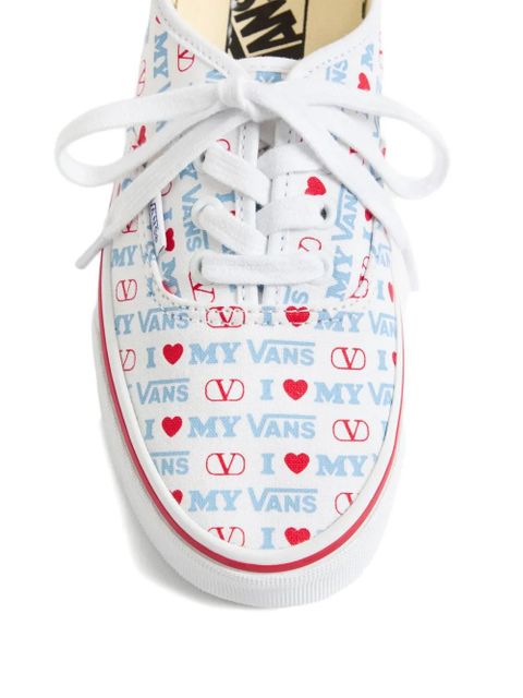Valentino Garavani x Vans Love-print sneakers - White