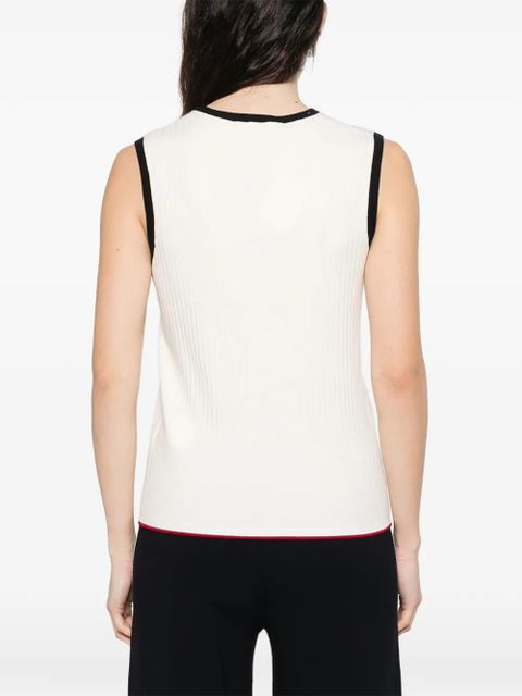 Max Mara V-neck tank top - White