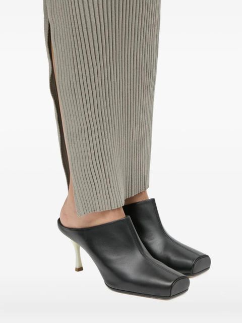 MM6 Maison Margiela square-toe mules - Black