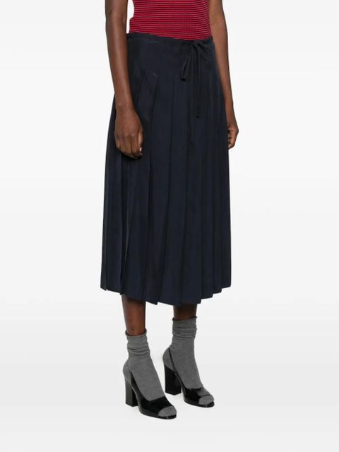 Prada pleated midi skirt - Blue