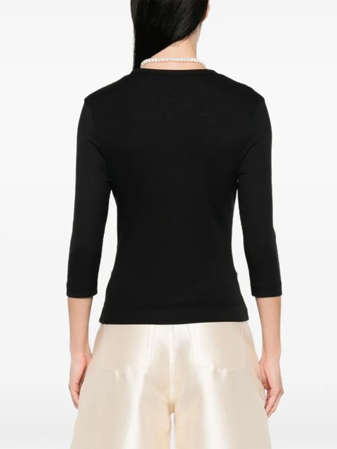 Simone Rocha embellished top - Black