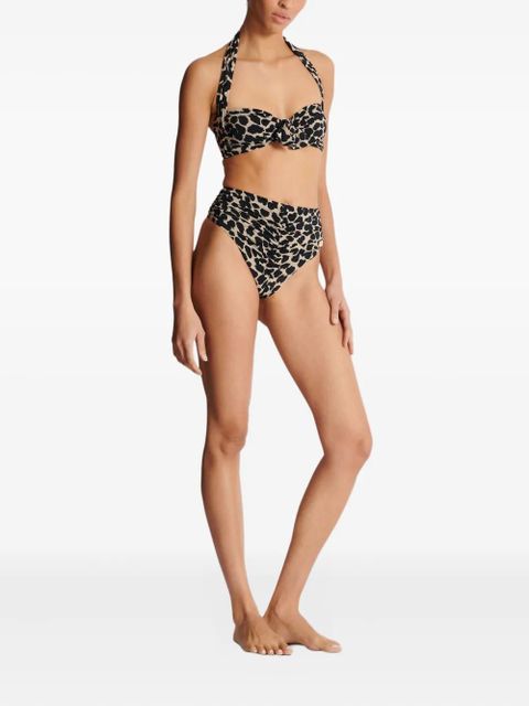Balmain leopard-print bikini - Neutrals