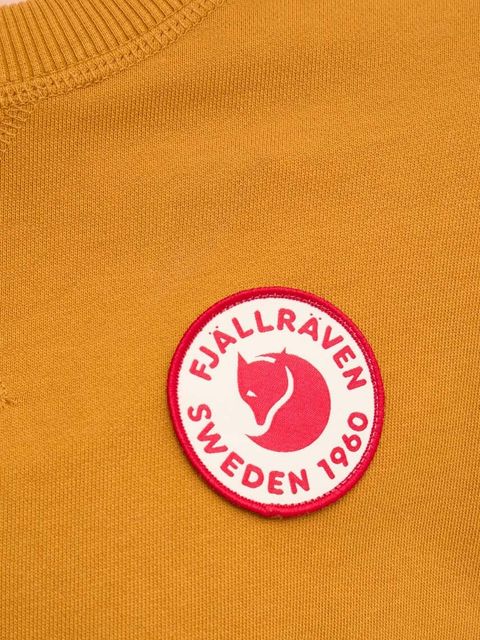 Fjallraven bluza bawełniana 1960 Logo damska kolor pomarańczowy z aplikacją