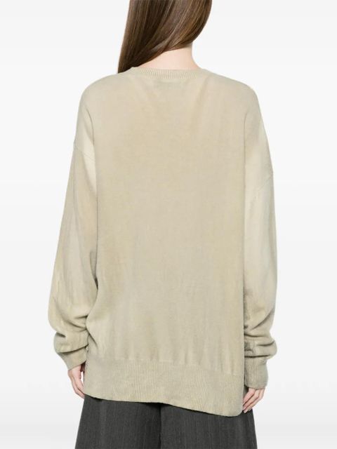 OUR LEGACY Slant distressed sweater - Neutrals