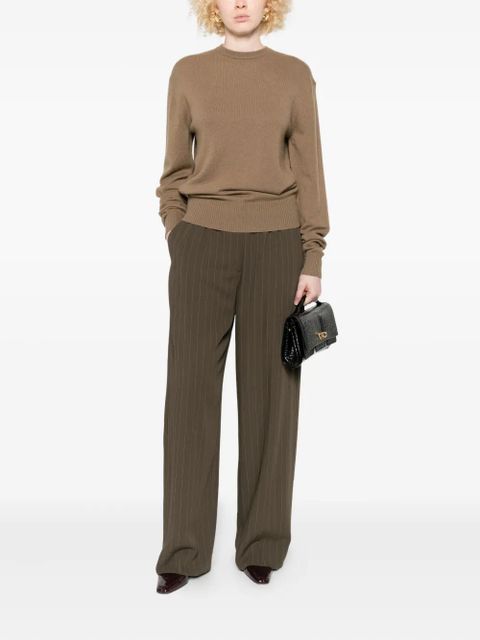 TOTEME pinstripe wide trousers - Brown - zdjęcie produktu nr 2