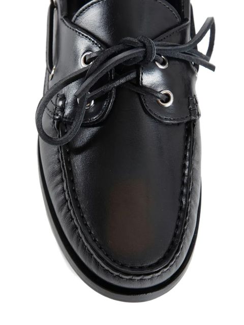 Aeyde eyelet Lace-up loafers - Black