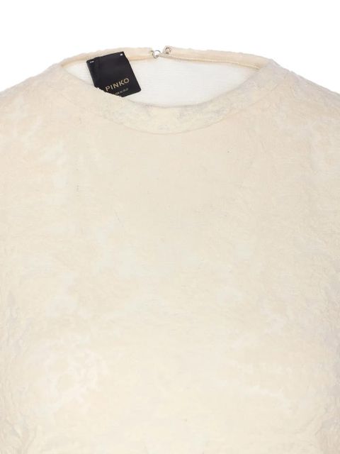 PINKO Marinara zip crew-neck top - Neutrals