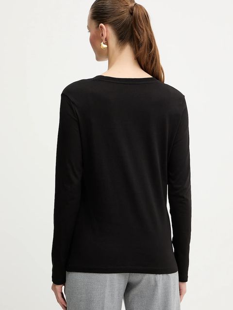 Armani Exchange longsleeve bawełniany kolor czarny XW001383 AF10356