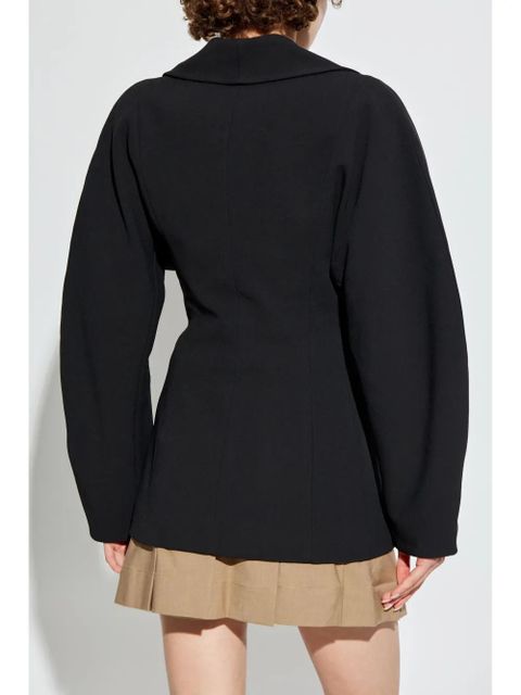 GANNI The Bonded Crepe jacket - Black