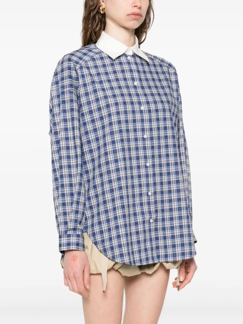 SANDRO crystal-embellished shirt - Blue