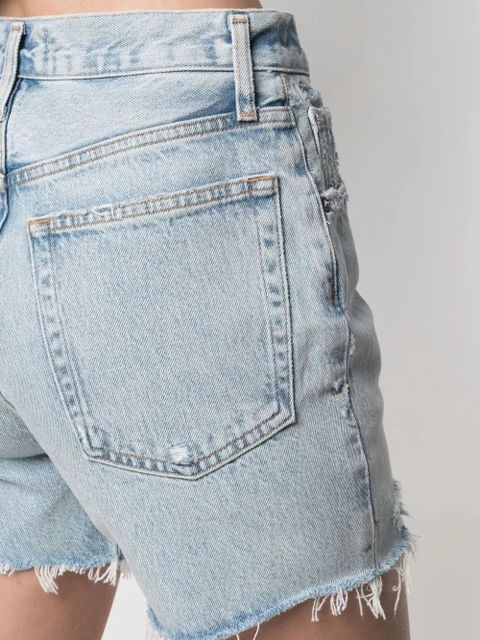 AGOLDE distressed denim shorts - Blue
