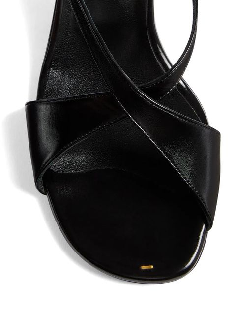 KHAITE Liria ankle strap sandals - Black