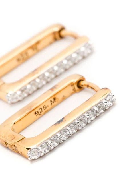 Missoma Pave Ovate Huggie earrings - Gold - zdjęcie produktu nr 2