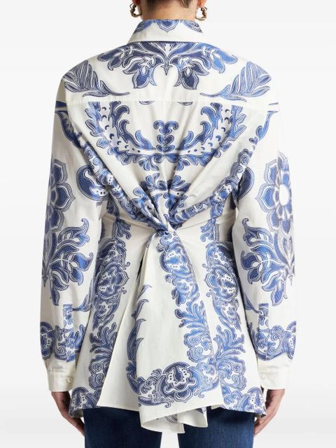 ETRO floral-print shirt - White
