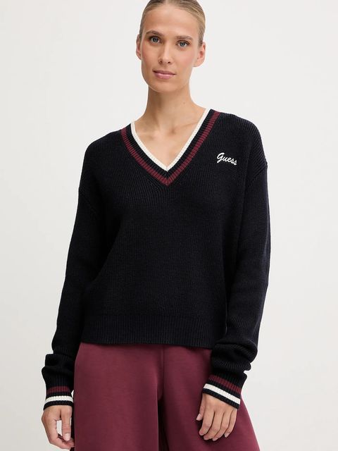 Guess sweter z dodatkiem wełny SABINA damski kolor granatowy lekki V5BR01 Z1152 - zdjęcie produktu nr 1