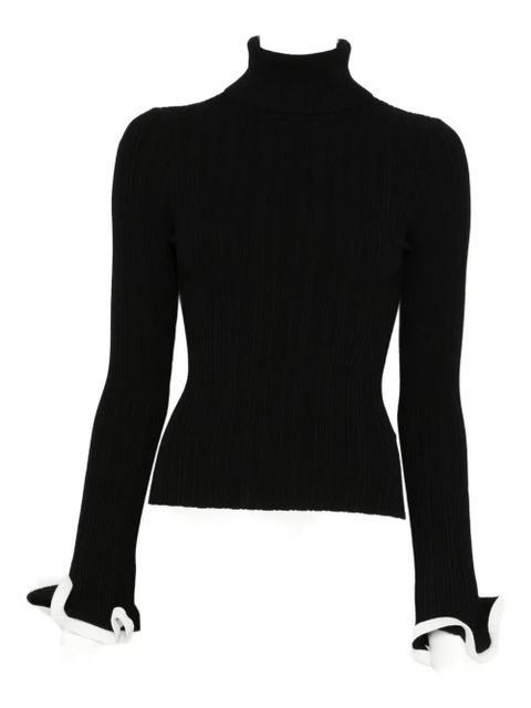 Simkhai ruffled roll-neck sweater - Black - zdjęcie produktu nr 1