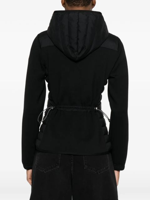Moncler Grenoble hooded zip-up cardigan - Black