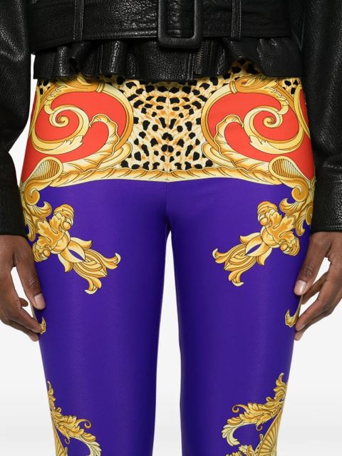 Versace printed leggings - Yellow