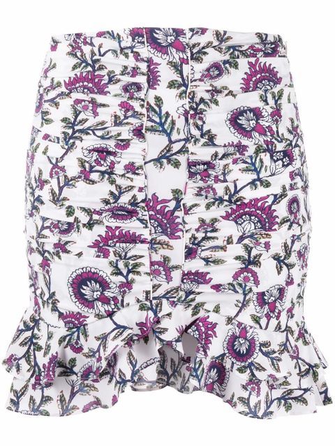 Isabel Marant Milendi floral mini skirt - White - zdjęcie produktu nr 1