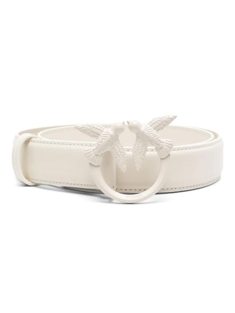 PINKO Love Berry leather belt - White - zdjęcie produktu nr 1