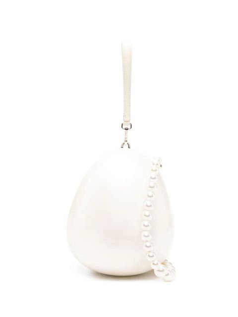 Simone Rocha large Egg embellished clutch bag - White - zdjęcie produktu nr 1