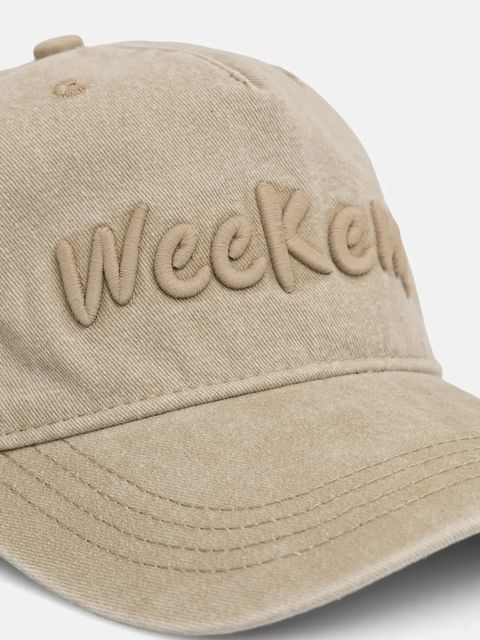 Weekend Max Mara czapka z daszkiem bawełniana BRUNO kolor beżowy 2525576024600