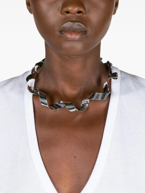DRIES VAN NOTEN twist necklace - Silver - zdjęcie produktu nr 2
