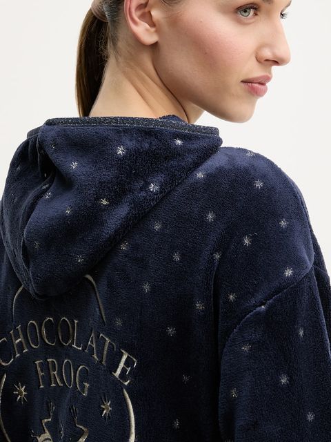 women'secret szlafrok HARRY POTTER damskie kolor granatowy 4412217