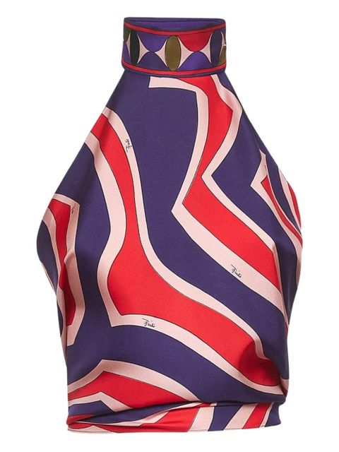 PUCCI labirinto-print top - Purple - zdjęcie produktu nr 1