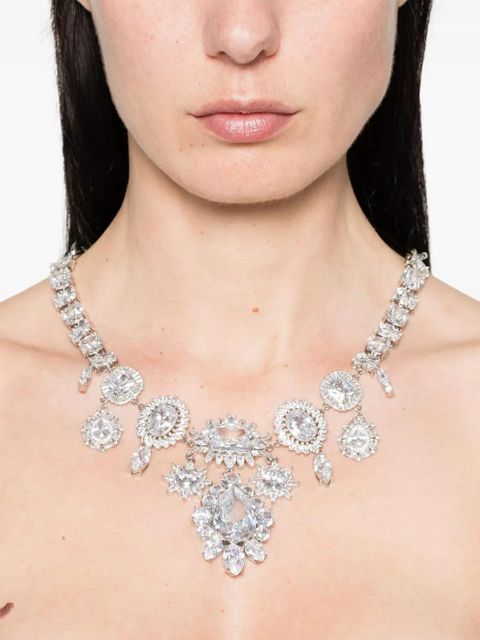 Rabanne crystal-embellished necklace - Silver - zdjęcie produktu nr 2