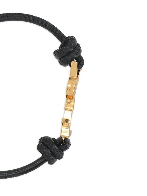 Saint Laurent Cassandre cord bracelet - Gold