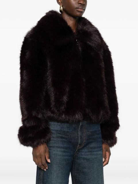 The Frankie Shop Hope faux-fur jacket - Brown