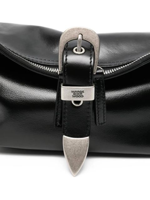 Marge Sherwood belted shoulder bag - Black