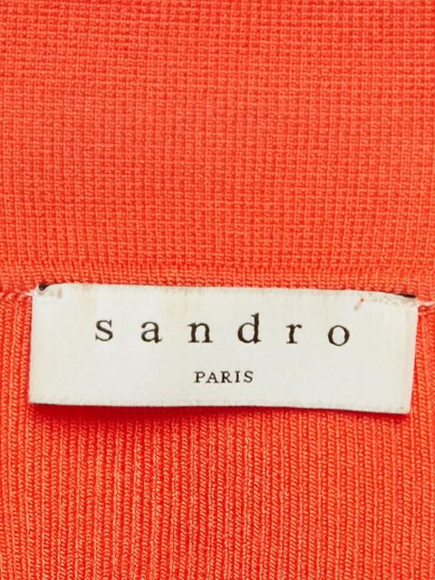 SANDRO pre-owned ribbed button-front cardigan - Red