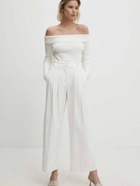 Answear.LAB sweter kolor biały