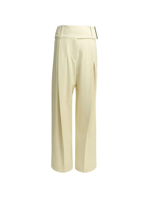 Max Mara belt-loops trousers - White - zdjęcie produktu nr 1