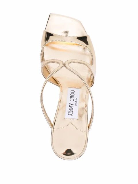 Jimmy Choo Anise 75mm sandals - Gold