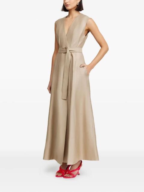 Acler Hepworth belted sleeveless maxi dress - Neutrals