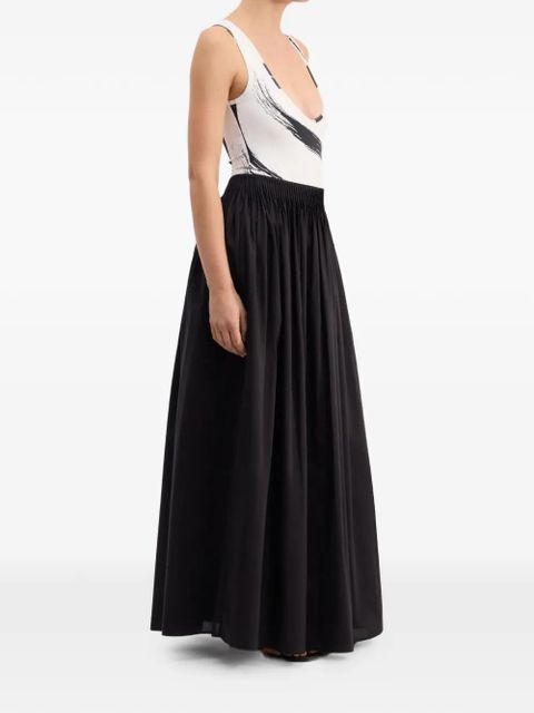 LouLou de Saison Naya gathered flared long skirt - Black - zdjęcie produktu nr 2
