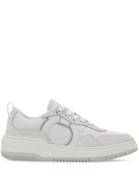 Ferragamo Gancini lace-up sneakers - White - zdjęcie produktu nr 1