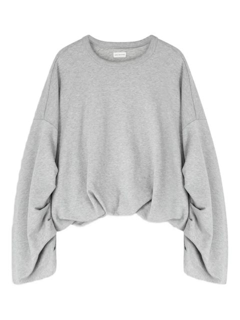 DRIES VAN NOTEN draped sweatshirt - Grey