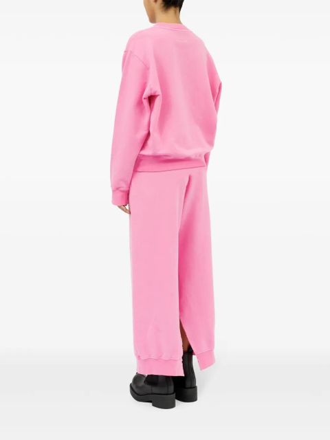 MM6 Maison Margiela numbers-motif cotton sweatshirt - Pink